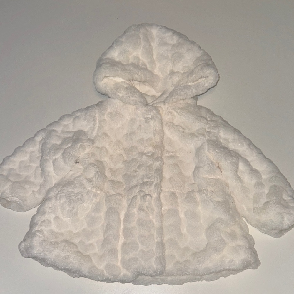 First Impressions White Puffer Jacket for Kids
